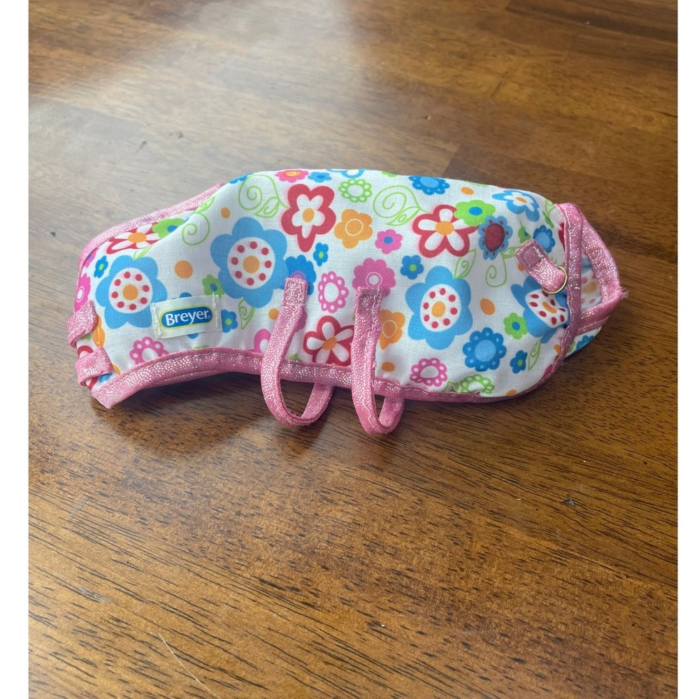 Breyer Traditional Horse Blanket Floral Print Pink Glitter Trim Accessory